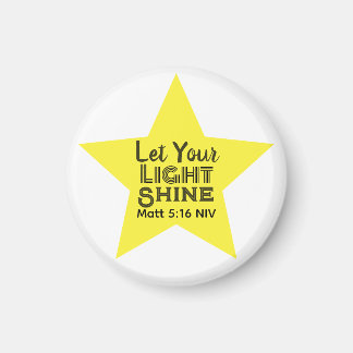 Aimant Laissez Votre Lumière Briller Verset Biblique Étoi
