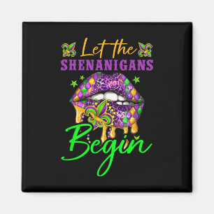 Aimant Laissons les shenanigans commencer Mardi Gras Y Li