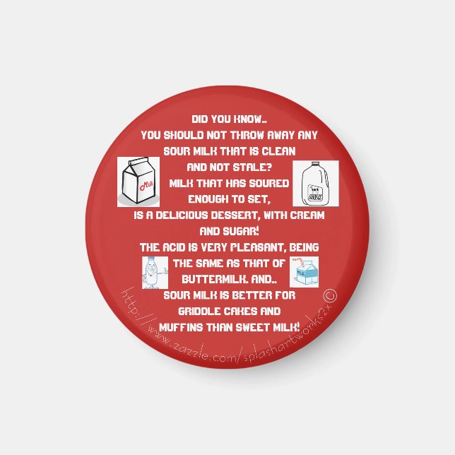 Aimant "Lait aigre" (Devant)