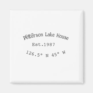 Aimant Lake house et. Date année coordonnées personnalisé