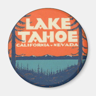 Aimant Lake Tahoe Design Vintage voyage