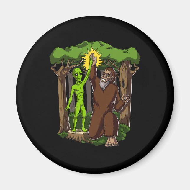 Aimant L'Alien de l'espace Bigfoot Mystery Théorie du com (Devant)