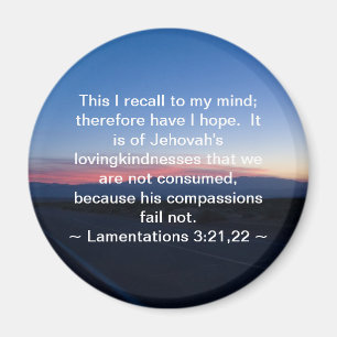 Aimant Lamentations 3:21-22