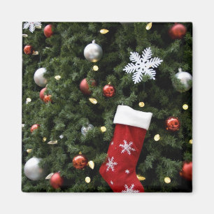 Aimant L'Amérique du Nord. Décorations de Noël sur