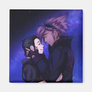 Aimant L'amour dans l'espace