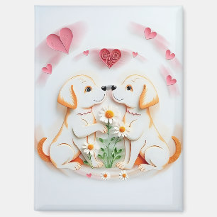 Aimant L'amour des chiots