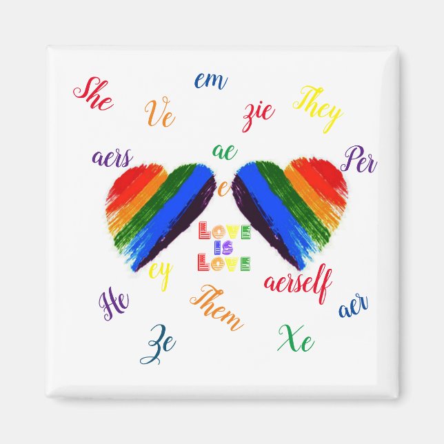 Aimant L'amour est l'amour pronouns (Devant)
