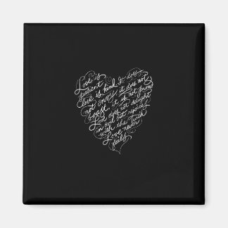 Aimant L'amour est patient, l'amour est gentil, inspirati