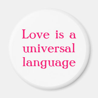Aimant L'amour est une langue universelle