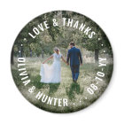 L'amour et merci Photo Mariage Faveurs Merci