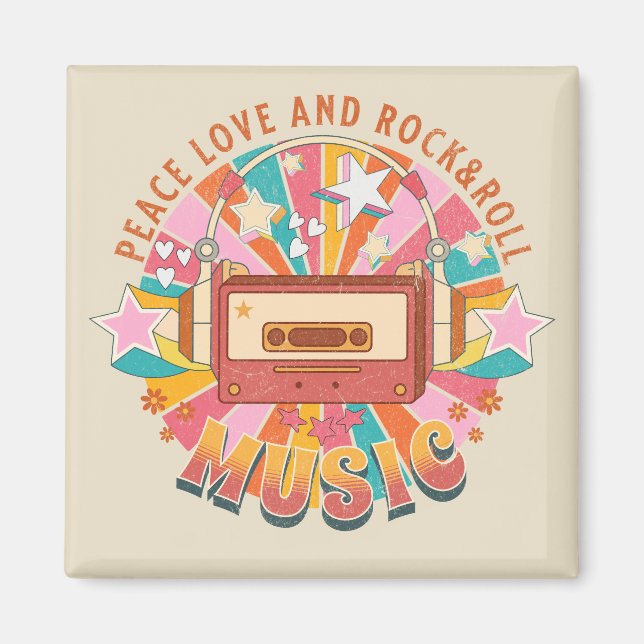 Aimant L'amour pour la paix et le rock & roll (Devant)
