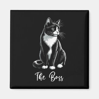 Aimant L'Amoureux des chats Boss Tuxedo Kitten Tuxedo Pro