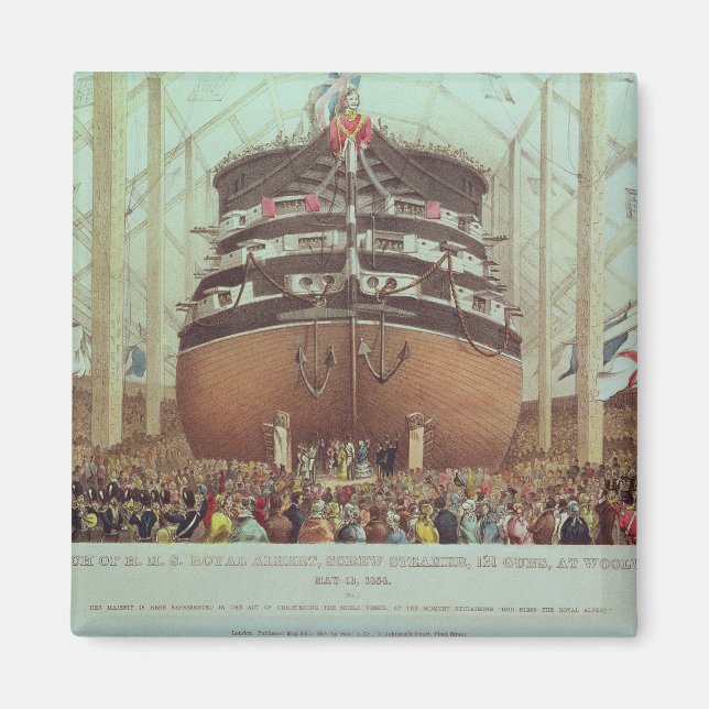 Aimant Lancement de H.M.S. Royal Albert, Screw Steamer (Devant)