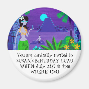 Aimant L'ANNIVERSAIRE LUAU - nuit de SUSAN