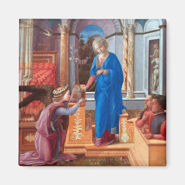 Aimant L'Annonciation, Filippo Lippi, 1440 (Devant)