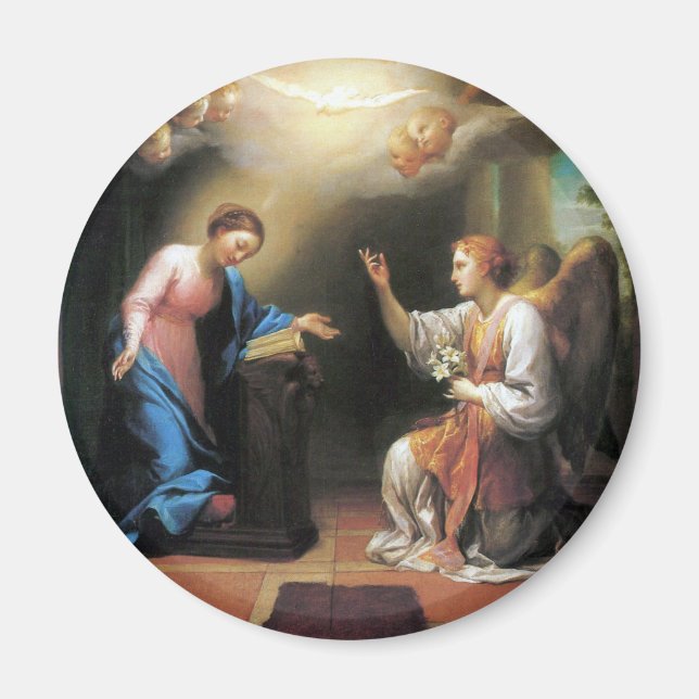 Aimant L'Annonciation par Anton Raphael Mengs (Devant)
