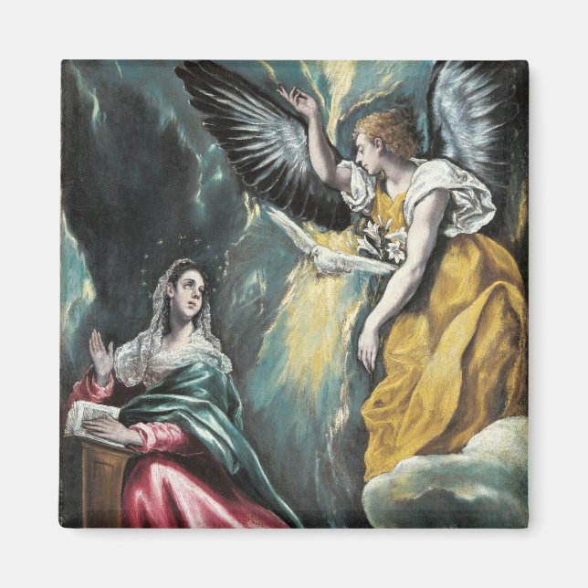 Aimant L'Annonciation par El Greco (Devant)