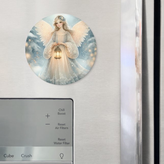 Aimant Lanterne céleste d'ange d'hiver de grâce (In situ (réfrigérateur))