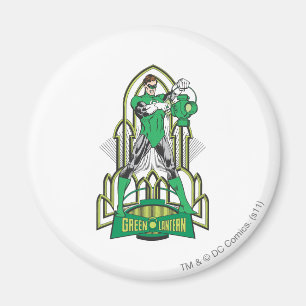 Aimant Lanterne verte avec des lettres