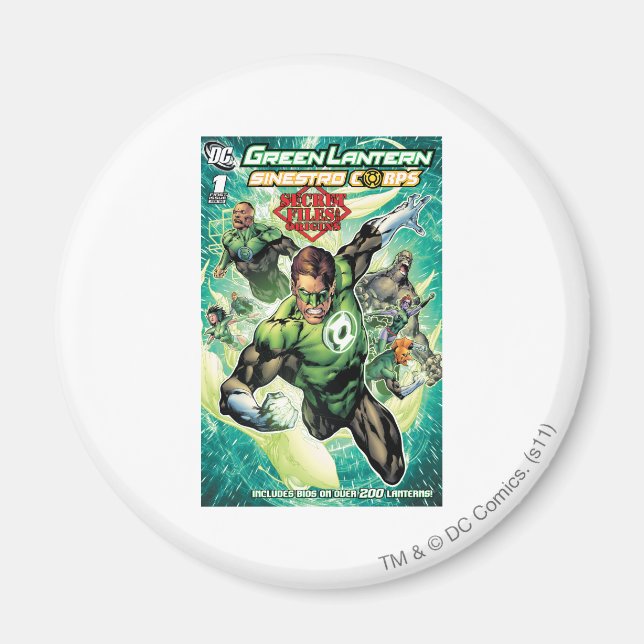 Aimant Lanterne verte - Couverture secrète des fichiers e (Devant)