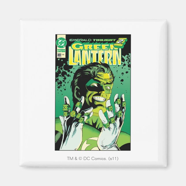 Aimant Lanterne verte - Nombreuses Cercles (Devant)