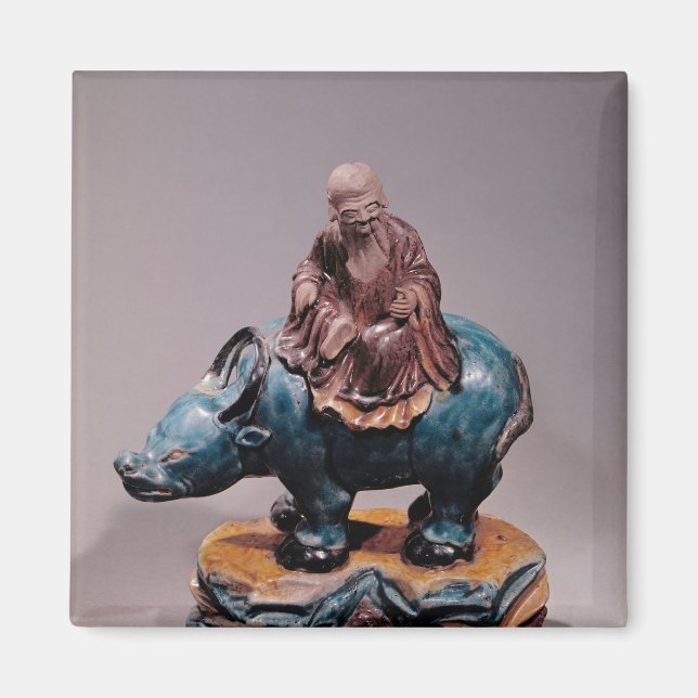 Aimant Lao-Tzu sur sa dynastie Buffalo, Qing (Devant)