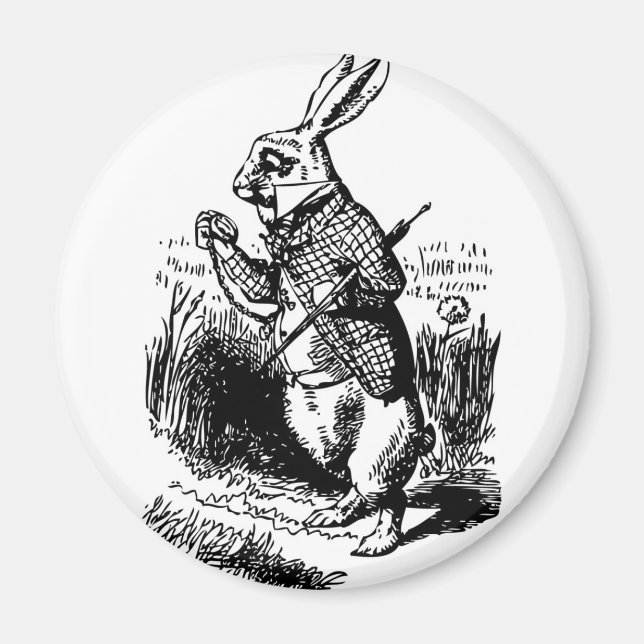 Aimant Lapin blanc (Devant)
