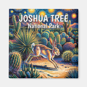 Aimant Lapin de Joshua Tree Van Gogh faune désertique