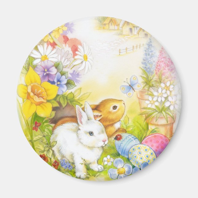Aimant Lapin de Pâques (Devant)