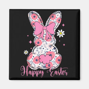 Aimant Lapin de Pâques Coquette Arc Lapin Femmes Fille