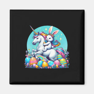 Aimant Lapin de Pâques Magique Licorne Joyeuse Journée de