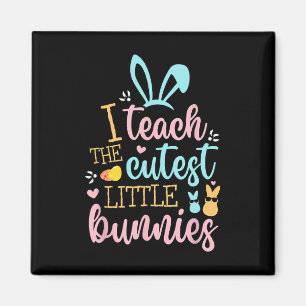 Aimant Lapin de Pâques Professeur Oreilles de Lapin Oeufs