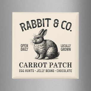 Aimant Lapin de Pâques vintage