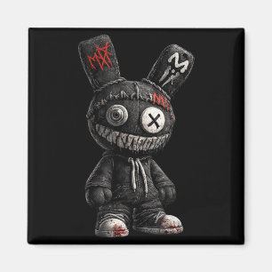 Aimant Lapin Effrayant Horreur Gothique Grunge Emo Esthét