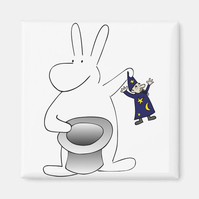 Aimant Lapin et magicien (Devant)