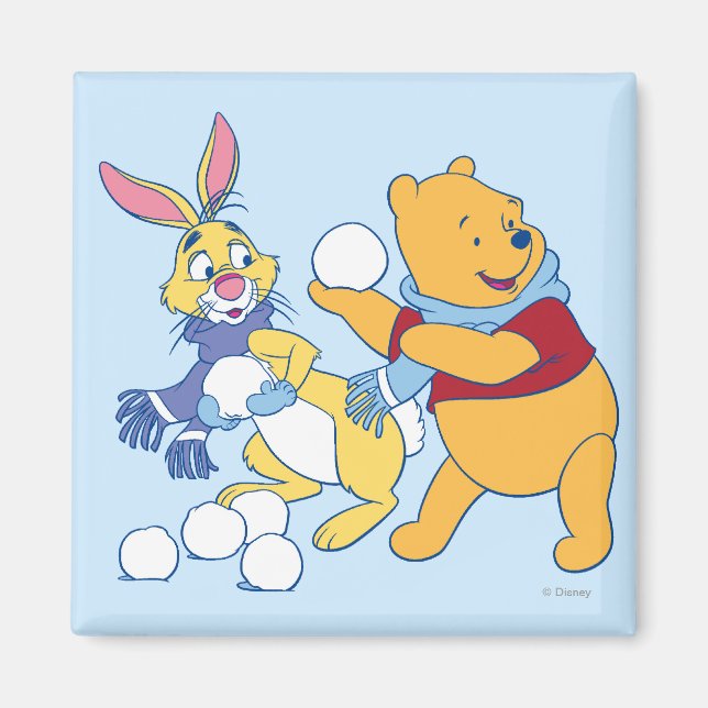 Aimant Lapin et Pooh (Devant)