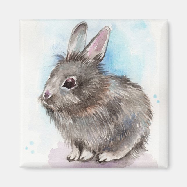 Aimant Lapin gris (Devant)