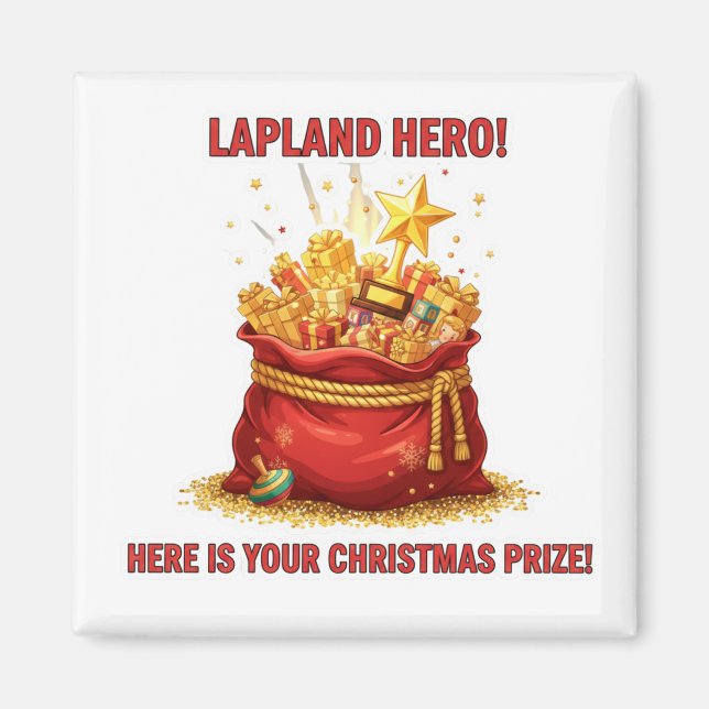 Aimant Lapland Hero Christmas Prize Reward Motivation Mag (Devant)