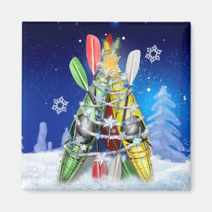 Aimant L'arbre de Noël Kayak