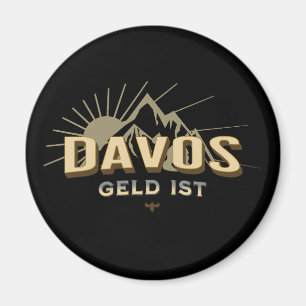 Aimant L'argent de Suisse Ski Resort Davos est Satire Ova