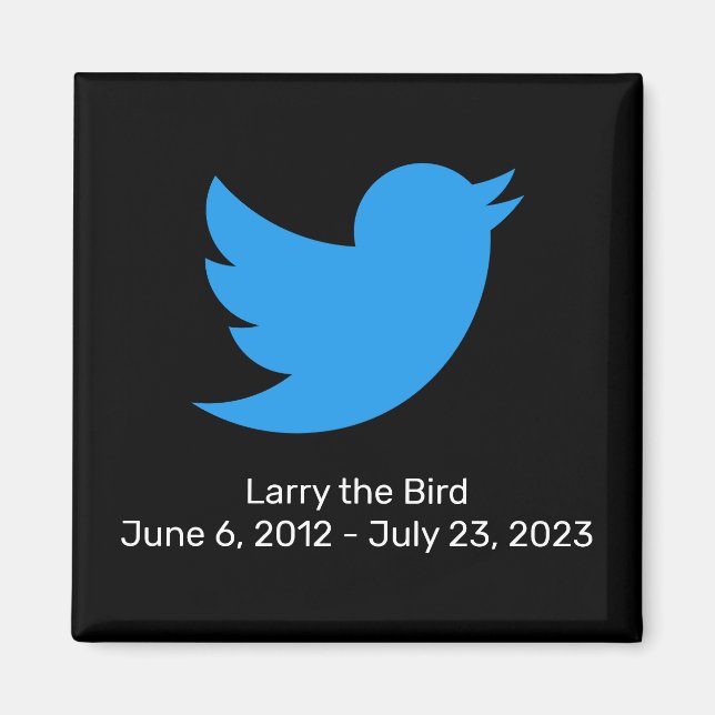 Aimant Larry the Bird Twitter retraite (Devant)