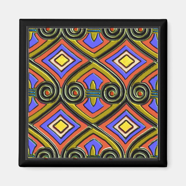 Aimant L'Art Déco Fait La Perse (Lumineux Multi-Couleurs) (Devant)