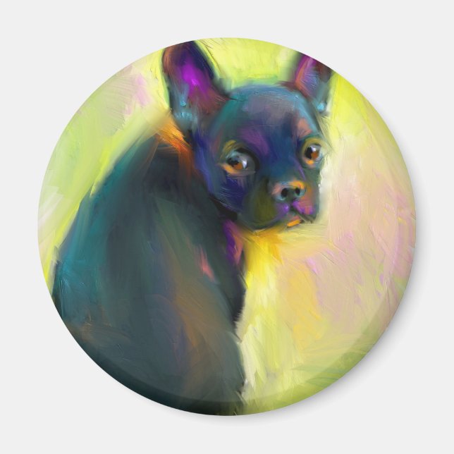 Aimant L'art du chiot (Devant)
