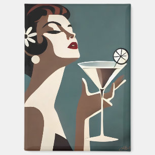 Aimant L'art moderne du milieu du siècle La DIva Martini