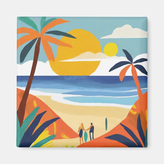 Aimant L'art tropical (Devant)
