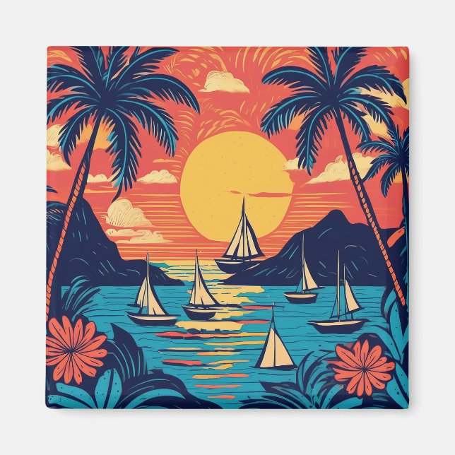 Aimant L'art tropical (Devant)