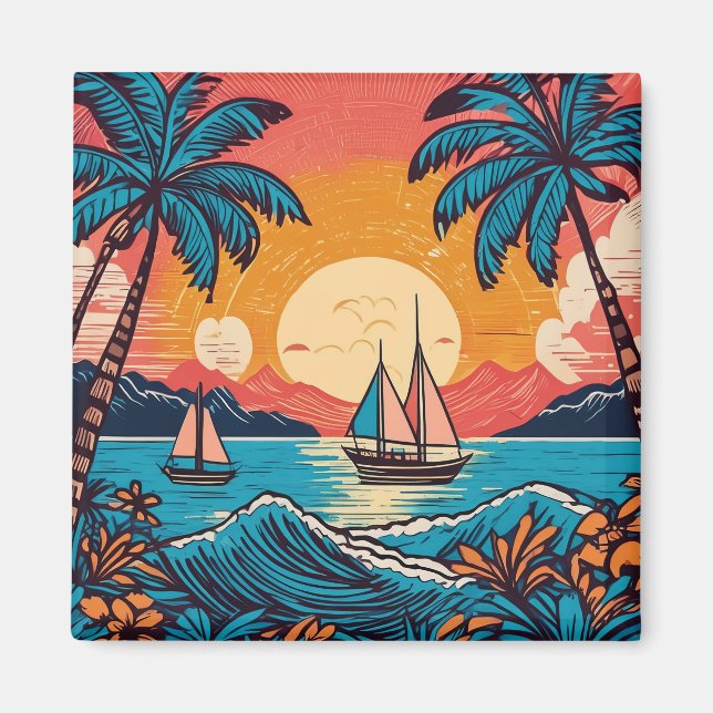 Aimant L'art tropical (Devant)