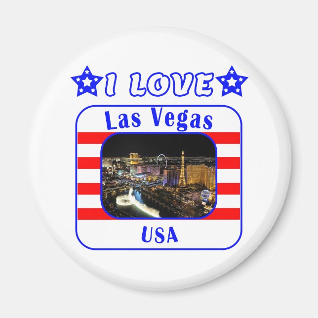 Aimant Las Vegas amour (Devant)