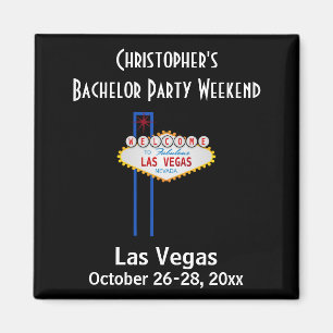 Aimant Las Vegas Bachelor Party Guys Week-end Voyage