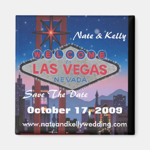 Aimant Las vegas large, Nate & Kelly, Save The Date, O...